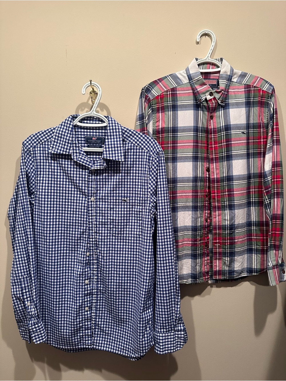 Vineyard Vines Men’s lot of Plaid Long Sleeve Shirts